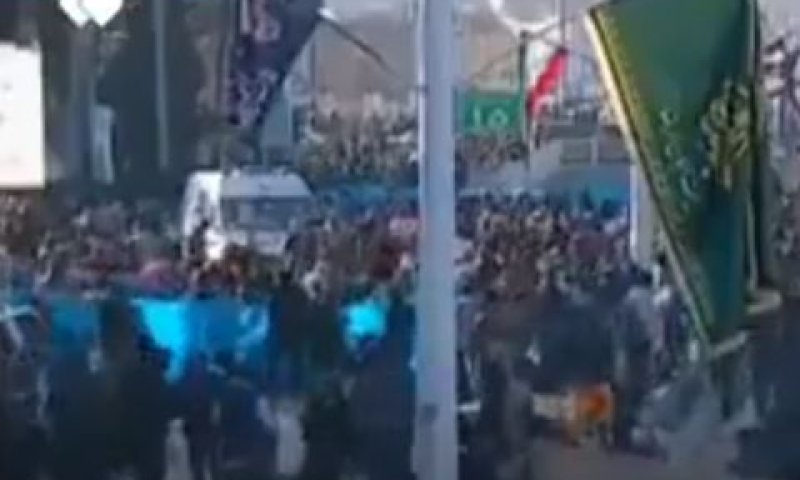 שני פיצוצים ביום השנה ה-4 למות סולימאני [צילום: מסך]