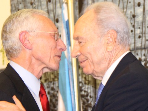 פרס ופישר בטקס [צילום: יוסף אבי יאיר אנגל ]
