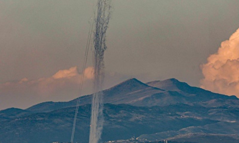חיזבאללה ירה עשרות רקטות במטח אחד [צילום: אייל מרגולין, פלאש 90]