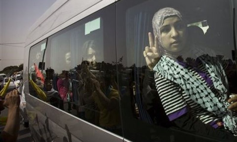 חלק ממשוחררי עסקת שליט [צילום: AP]