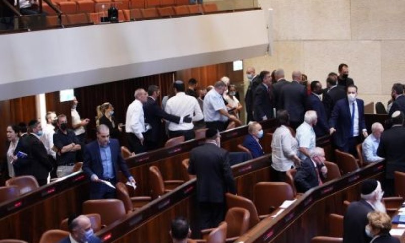 חברי הליכוד נוטשים את המליאה [צילום: דני שם-טוב/דוברות הכנסת]