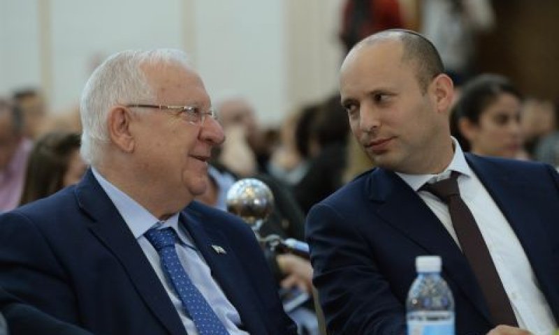 ריבלין ובנט. חיבור בין המגזרים בחברה [צילום: מארק ניימן/לע"מ]