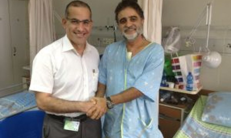 ד"ר שתיווי וצבי במחלקה בכרמל [צילום: אלי דדון]