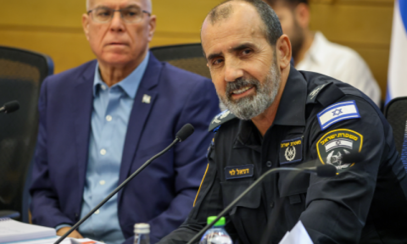 מפכ"ל המשטרה בדיון. המשטרה - שומרת הסף המרכזי במדינת ישראל [צילום: נועם מושקוביץ, דוברות הכנסת]