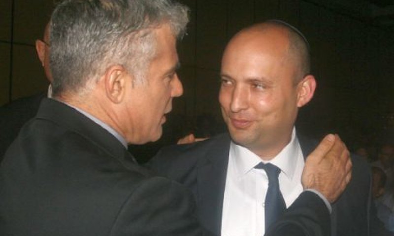 בנט ולפיד. מסכימים כשרוצים [צילום: פלאש 90]