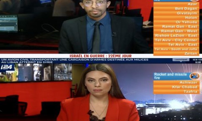 התרעות פיקוד העורף בערוצי i24NEWS