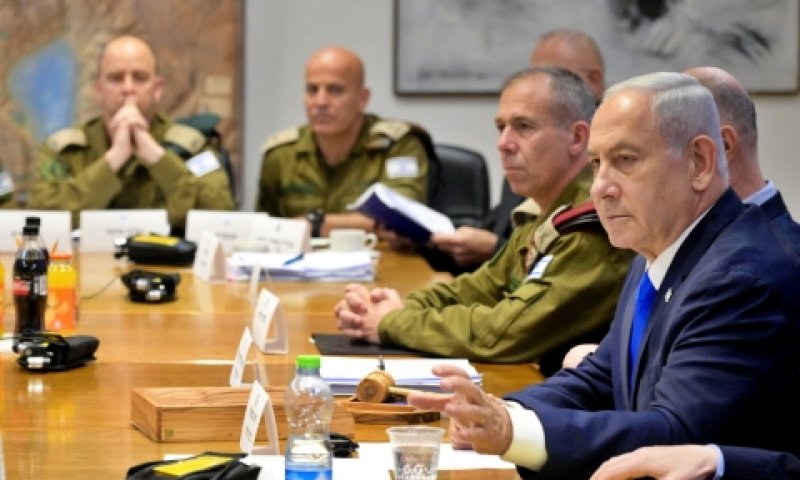 נתניהו, הערב בישיבת הקבינט [צילום: אבי אוחיון, לע"מ]