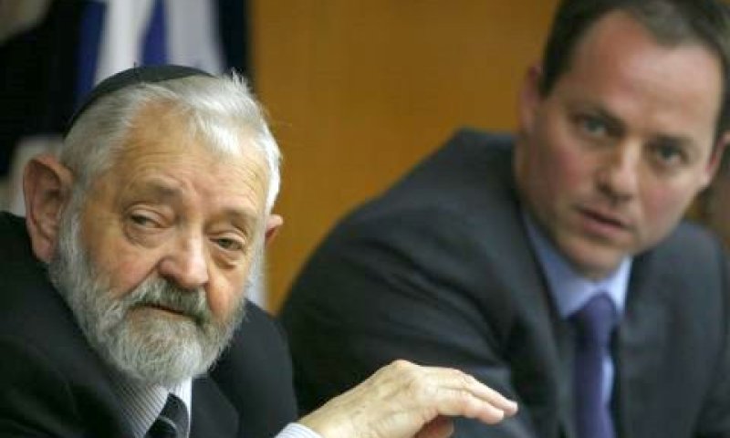 יוחנן פלסנר וצבי טל [צילום: פלאש 90]