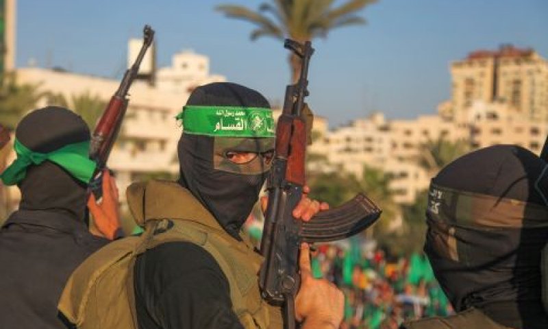 מחבלי חמאס ברצועת עזה [צילום: עמאד נסאר/פלאש 90]