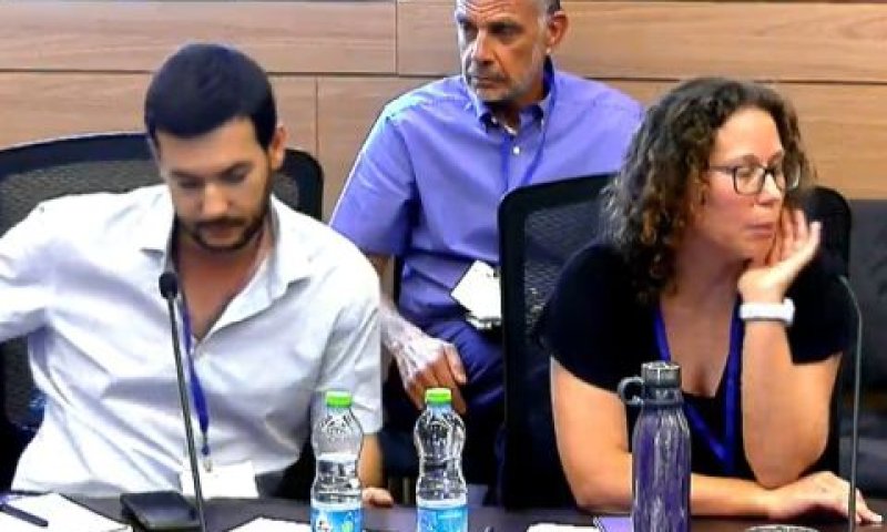 נציגי משרדי התחבורה והאוצר [צילום: ערוץ כנסת]