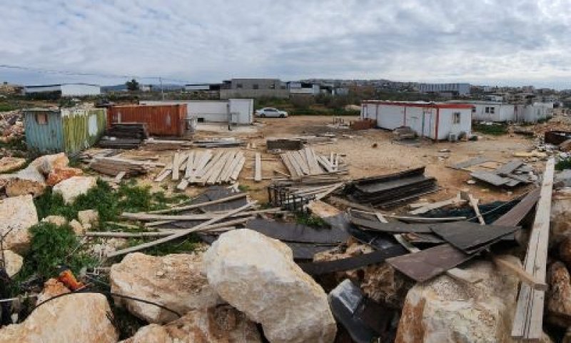 המתחם בירכא ממנו נחטפו הפועלים [צילום: דוברות המשטרה]