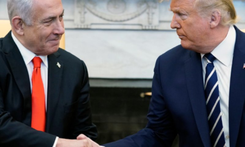 טראמפ ונתניהו בפגישתם [צילום: אוון ווצ'י/AP]