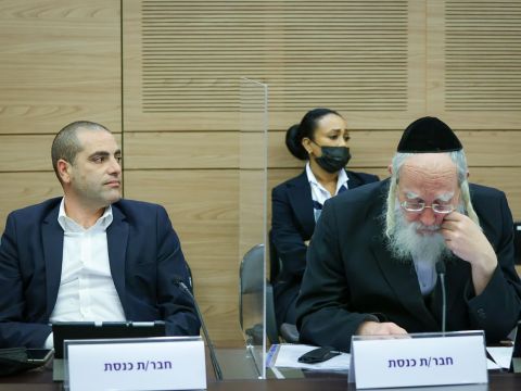ישראל אייכלר, אופיר כץ [צילום: נועם מושקוביץ/דוברות הכנסת]