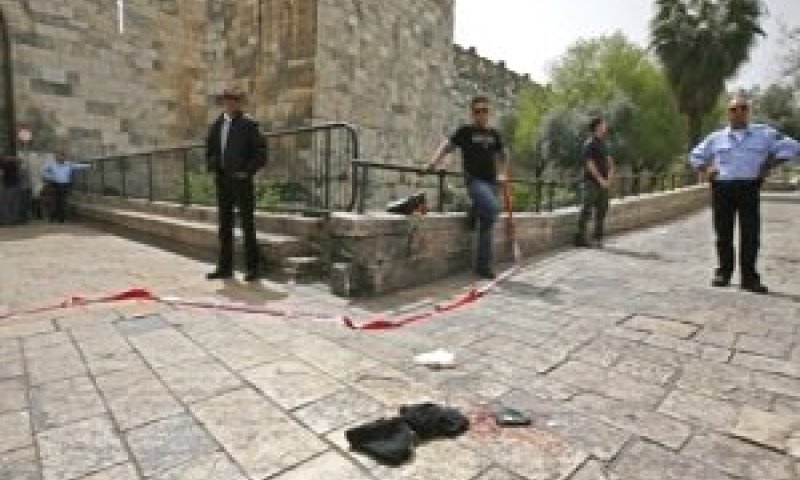 פיגוע נוסף בשער שכם [צילום ארכיון: AP]