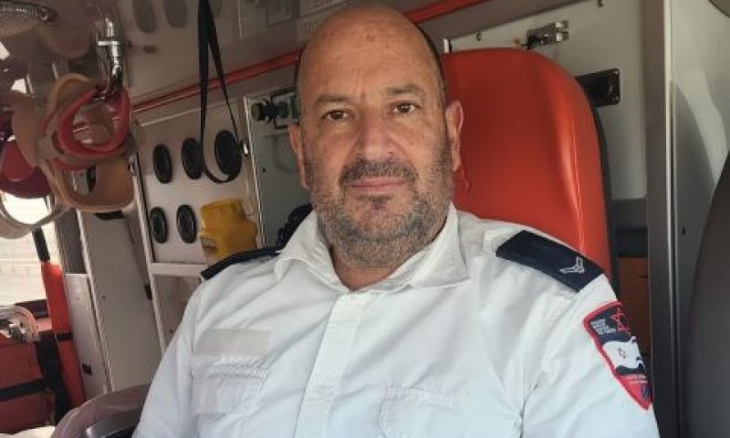 חובש רפואת חירום במד"א צבי רידר [צילום: דוברות מד"א]