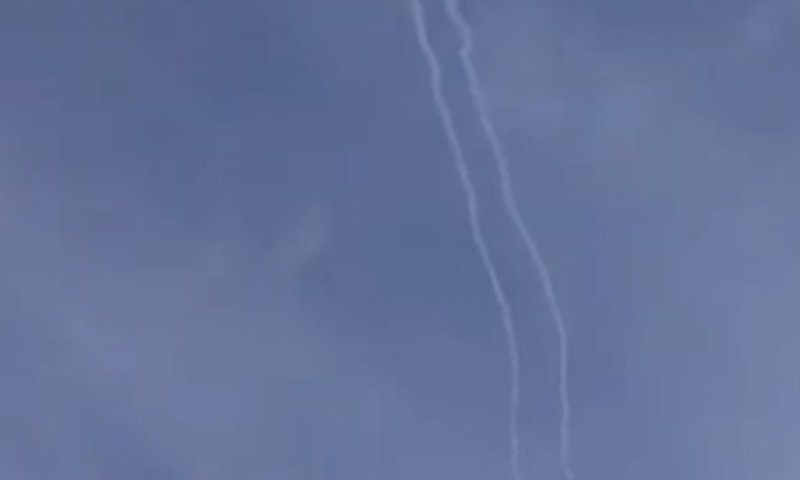 שובלי הטילים המיירטים, היום בחרמון