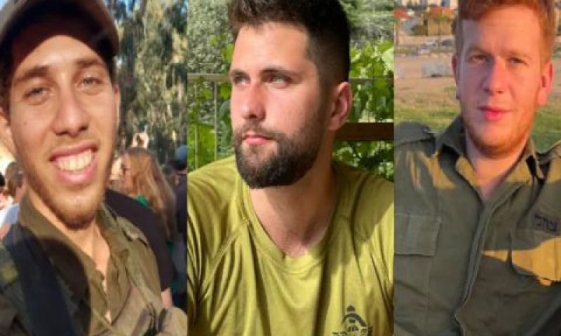 מימין: סמ"ר עידו אפל, סמ"ר אמיר גלילוב, סמ"ר אורי בר אור [צילום: דובר צה"ל]
