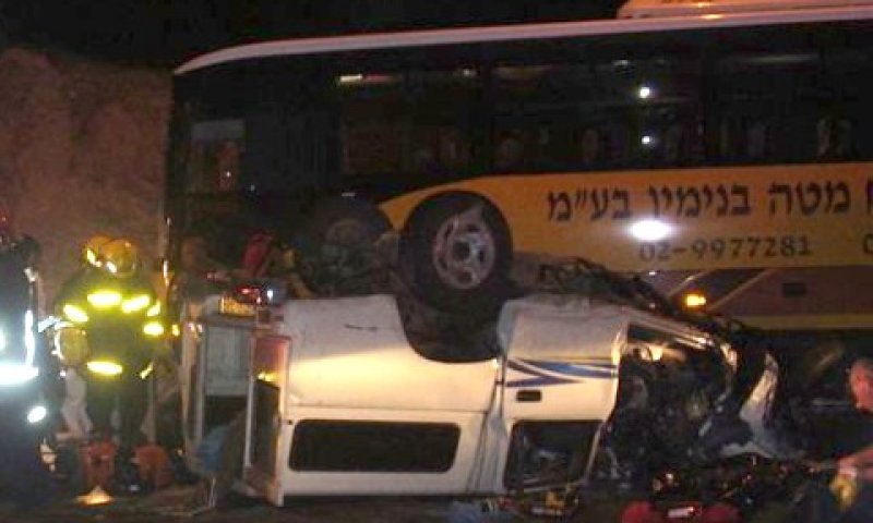 התאונה הקטלנית במישור אדומים [צילום: דוברות הצלה ישראל]