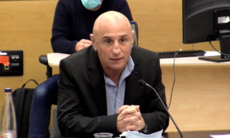 ח"כ שלח. הצהרה מיוחדת בצהריים [צילום: מן הטלוויזיה]