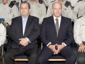 אהוד אולמרט ואהוד ברק [צילום: דו"צ]