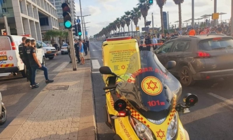 זירת המעצר היום אחר הצהריים [צילום: מד"א]