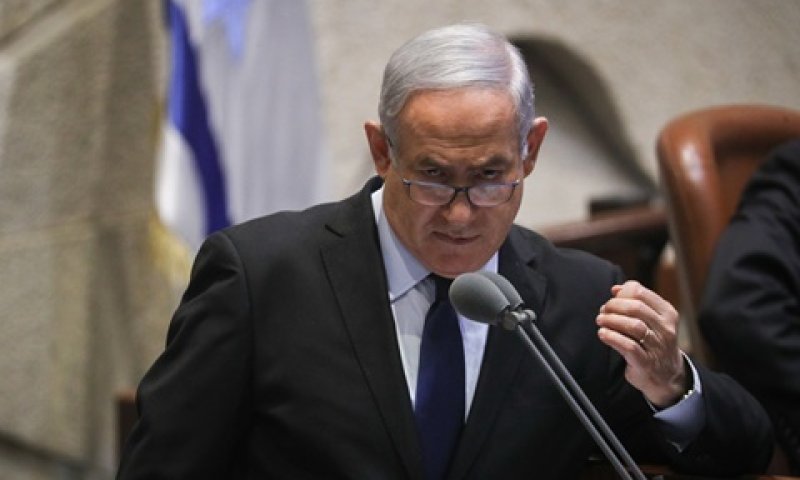 נתניהו בכנסת, הערב [צילום: יונתן זינדל, פלאש 90]