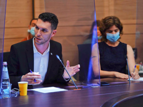 תמר זנדברג ועידן רול [צילום: עדינה ולמן/דוברות הכנסת]