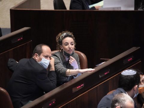 עידית סילמן וניר ברקת [דני שם-טוב/דוברות הכנסת]