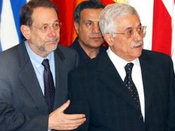 אבו מאזן וחוויאר סולאנה