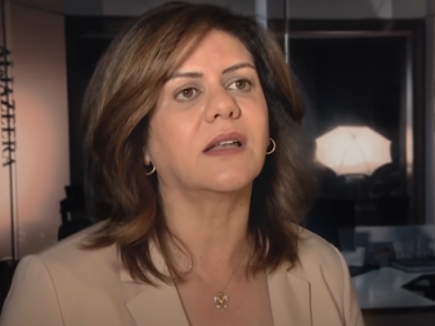 אבו עאקלה. סיקרה את ישראל והרשות הפלשתינית כעשרים שנה [צילום: מן הטלוויזיה]