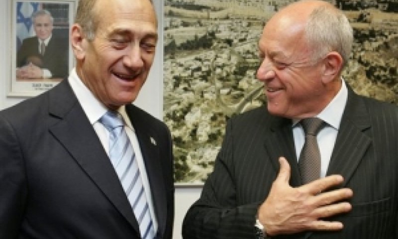 בר-און, אולמרט. שותפים לדרך [צילום: AP]
