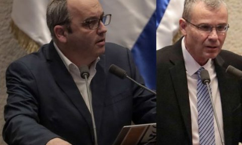 יריב לוין, גלעד קריב [צילום: דני שם-טוב/דוברות הכנסת]