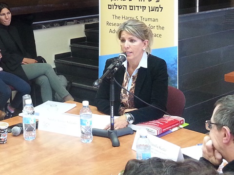 השופטת סלגאדו, בירושלים [צילום: אמיר הרשקוביץ מכון טרומן, האוניברסיטה העברית]
