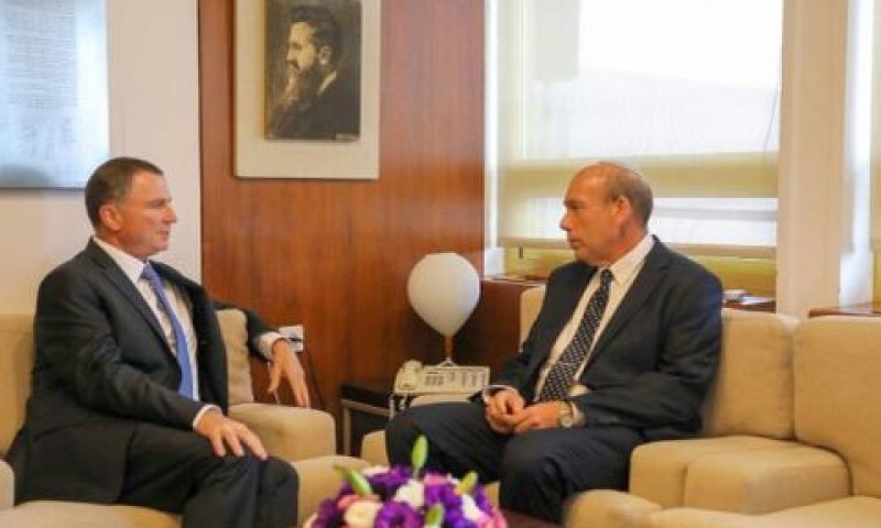פגישת יו"ר הכנסת ומבקר המדינה לפני ההשבעה [צילום: דוברות הכנסת, נועם מוסקוביץ']