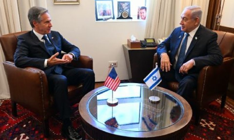 נתניהו נועד עם בלינקן בלשכתו בירושלים [צילום: חיים צח/לע"מ]