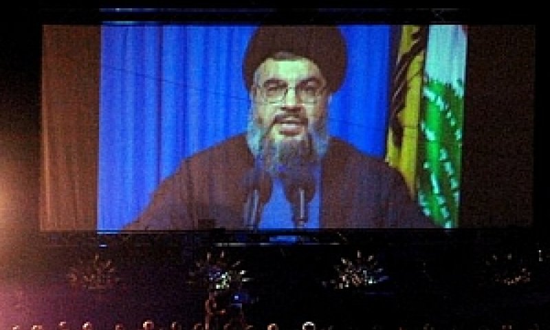 נאום חסן נסראללה [צילום: AP]
