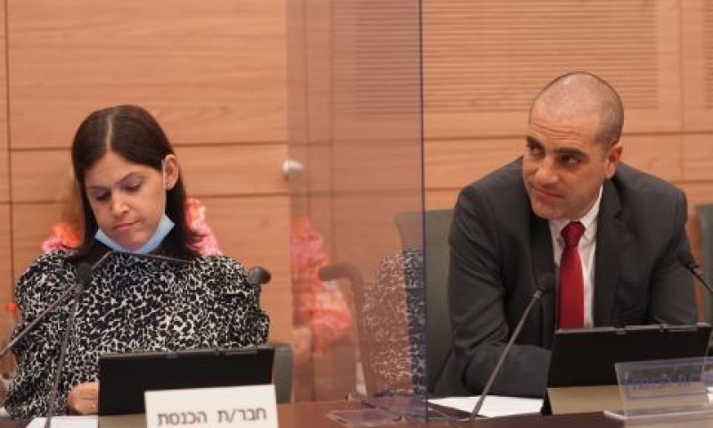 אופיר כץ וקארין אלהרר [צילום: דני שם-טוב/דוברות הכנסת]