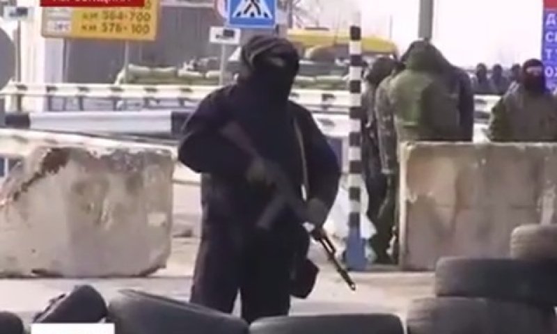 הכוחות הרוסיים באוקראינה [צילום: מן הטלוויזיה]