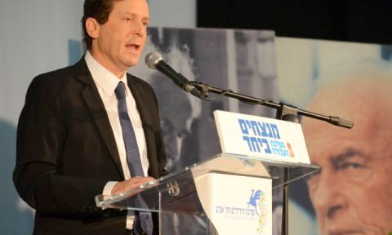 הרצוג בוועידת המפלגה [צילום: פלאש 90]
