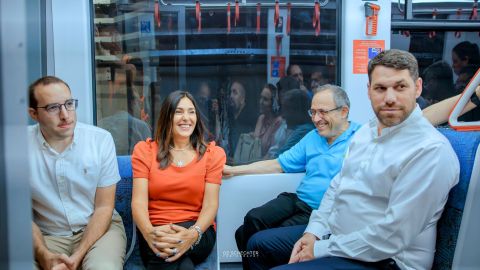 משה בן זקן, חיים גליק, מירי רגב ואליאס מטר [צילום: עוז שכטר/לע"מ]