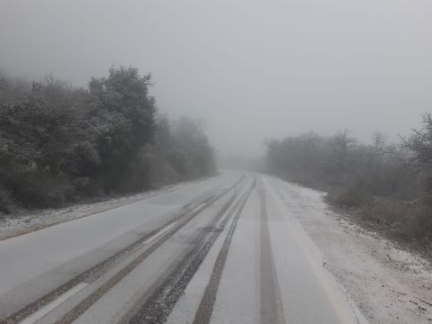 שלג בהר מירון [צילום: גיא זהרוני, רשות הטבע והגנים]