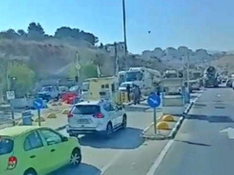 זירת חיסול המחבל, סמוך למחסום חשמונאים [צילום: שימוש לפי סעיף 27א]