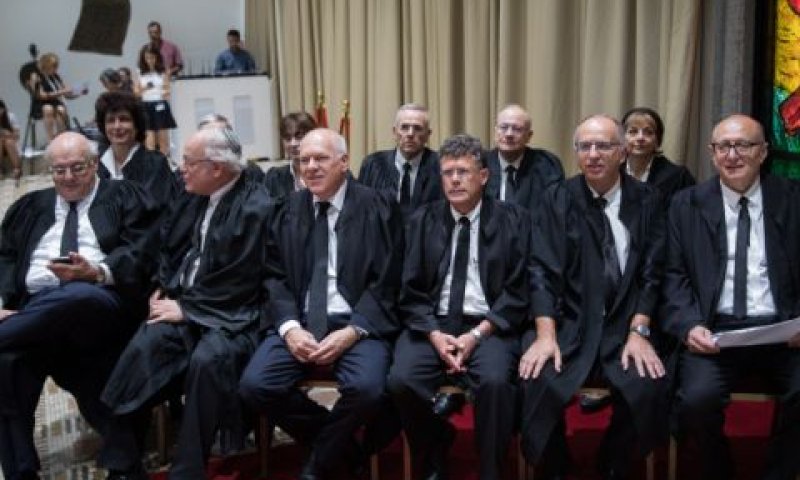 11 מבין 15 השופטים [צילום: הדס פרוש, פלאש 90]
