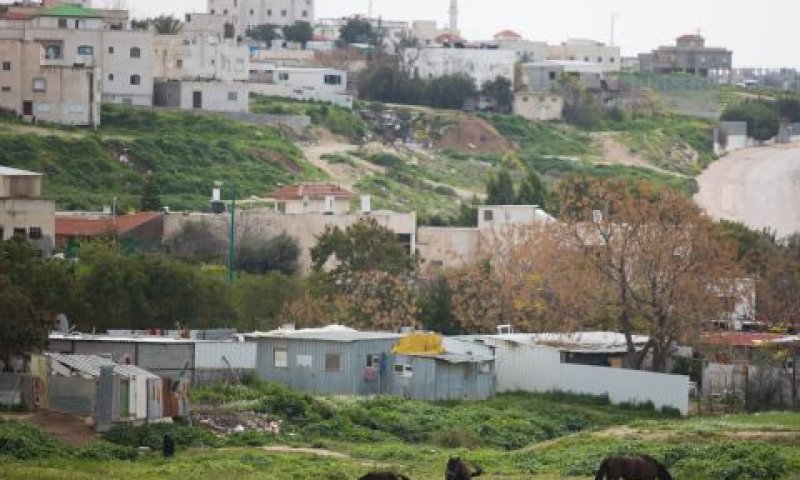 רהט. לא ניתן היה לבצע עבודות [צילום: נתי שוחט, פלאש 90]