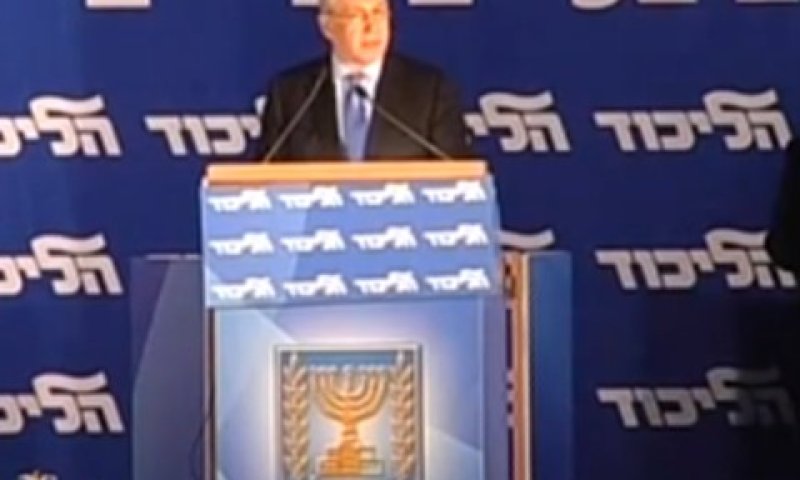 נתניהו. 'לא' לסחטנות [צילום: מן הטלוויזיה]