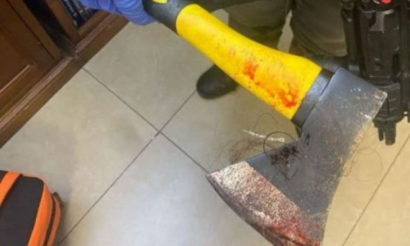 הגרזן שבו השתמש התוקף [צילום: שימוש לפי סעיף 27א לחוק זכויות יוצרים]