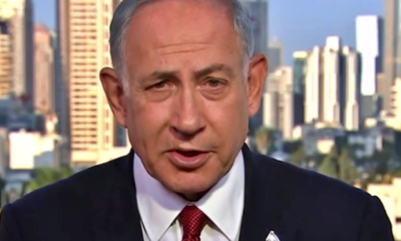 נתניהו בראיון. "בממשלה הקודמת היתה מפלגה שמתנגדת ללהט"ב" [צילום: מתוך הראיון של נתניהו ל-NBC]