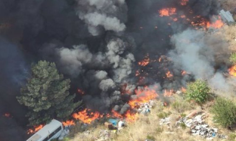 פגיעת טילי נ"ט במטולה [צילום: ביטחון מטולה]