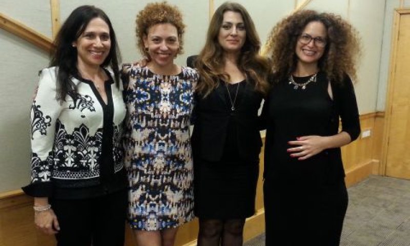 הנבחרות החדשות לנשיאות לשכת המסחר תל אביב והמרכז. נטלי אבן, מדונה חובל [צילום: יח"צ]