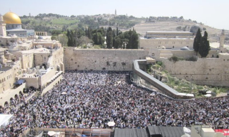 כ-70,000 מבקרים הגיעו לברכת הכהנים